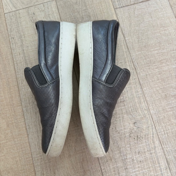 Michael Kors Grey Metallic Leather Sneakers - Picture 3 of 8